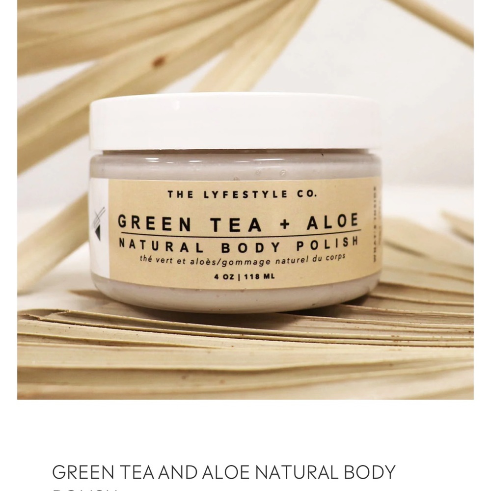 The Lyfestyle Co- Green Tea + Aloe Body Polish 4oz